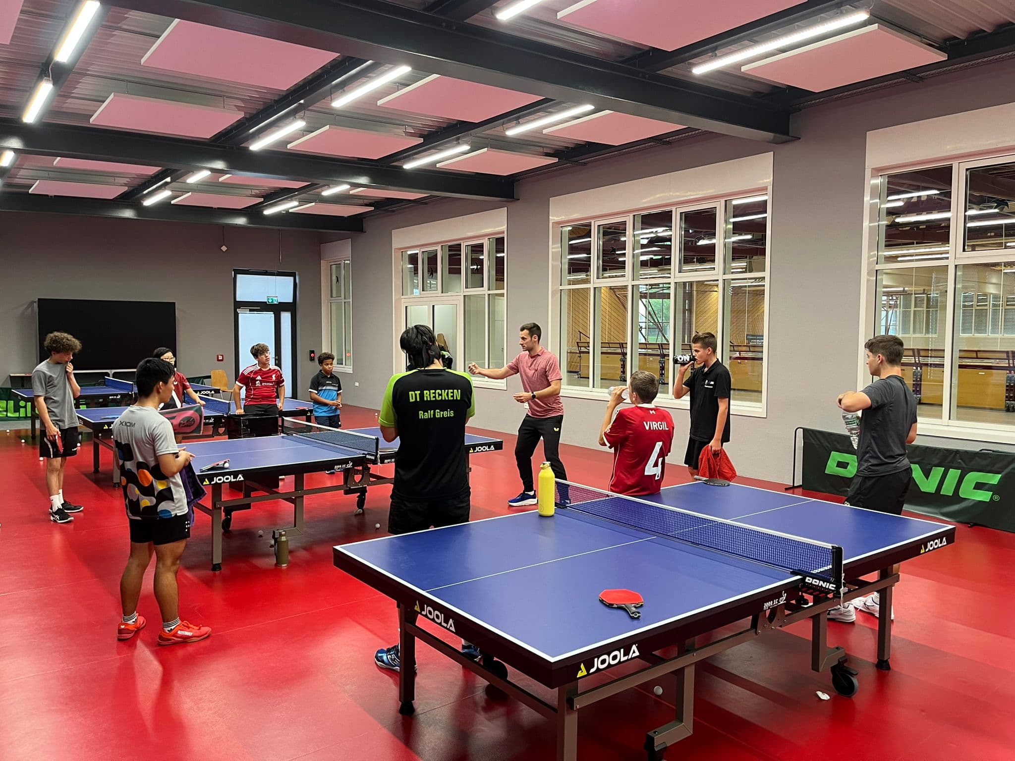 Coaching session with DT Recken at the Mersch hall